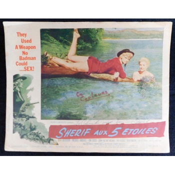 Irish McCalla Five Bold Women Actress Signed 11x14 Lobby Card JSA Authenticated