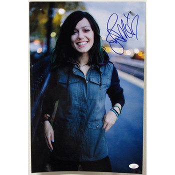 Jenna McDougall Tonight Alive Singer Signed 12x18 Glossy Photo JSA Authenticated