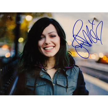 Jenna McDougall Tonight Alive Singer Signed 12x18 Glossy Photo JSA Authenticated
