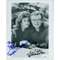 Jayne Meadows and Steve Allen Signed 8x10 Cardstock Photo JSA Authenticated Jayne Meadows and Steve Allen Signed 8x10 Cardstock Photo JSA Authenticated