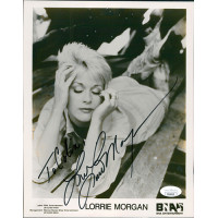 Lorrie Morgan Singer Signed 8x10 Cardstock Promo Photo JSA Authenticated Lorrie Morgan Singer Signed 8x10 Cardstock Promo Photo JSA Authenticated