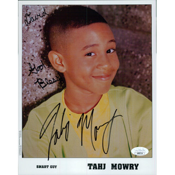 Tahj Mowry Smart Guy Signed 8x10 Cardstock Photo JSA Authenticated Tahj Mowry Smart Guy Signed 8x10 Cardstock Photo JSA Authenticated