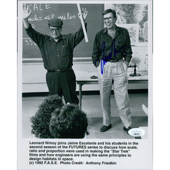 Leonard Nimoy Star Trek Signed 8x10 Glossy Promo Photo JSA Authenticated