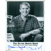 Oliver North Signed 8.5x11 Cardstock Promo Photo SGC Authenticated Oliver North Signed 8.5x11 Cardstock Promo Photo SGC Authenticated