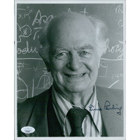 Linus Pauling Chemist Signed 8x10 Glossy Photo JSA Authenticated Linus Pauling Chemist Signed 8x10 Glossy Photo JSA Authenticated