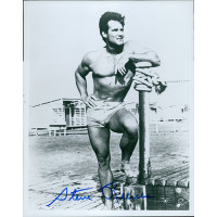 Steve Reeves Bodybuilder Actor Signed 8x10 Glossy Photo JSA Authenticated Steve Reeves Bodybuilder Actor Signed 8x10 Glossy Photo JSA Authenticated