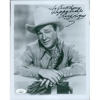Roy Rogers Western Actor Signed 8x10 Photo The Roy Rogers Show JSA Authenticated Roy Rogers Western Actor Signed 8x10 Photo The Roy Rogers Show JSA Authenticated