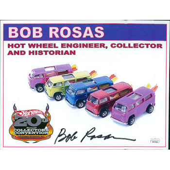 Bob Rosas Hot Wheels designer Signed 8.5x11 Cardstock Photo JSA Authenticated Bob Rosas Hot Wheels designer Signed 8.5x11 Cardstock Photo JSA Authenticated