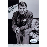 Wally Schirra NASA Astronaut Signed 4x6 Glossy Photo JSA Authenticated Wally Schirra NASA Astronaut Signed 4x6 Glossy Photo JSA Authenticated