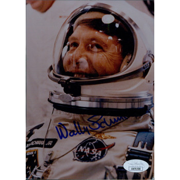 Wally Schirra NASA Astronaut Signed 5x7 Glossy Photo JSA Authenticated