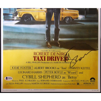 Martin Scorcese Taxi Driver Director Signed 12x18 Matte Photo BAS Authenticated