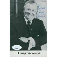 Harry Secombe Actor Comedian Signed 4x6 Cardstock Photo JSA Authenticated Harry Secombe Actor Comedian Signed 4x6 Cardstock Photo JSA Authenticated