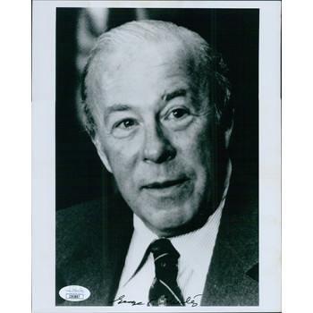 George P. Shultz Secretary of State Signed 8x10 Glossy Photo JSA Authenticated