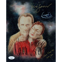 Star Trek Nana Visitor & Rene Auberjonois Signed 8x10 Matte Photo JSA Authentic Star Trek Nana Visitor & Rene Auberjonois Signed 8x10 Matte Photo JSA Authentic
