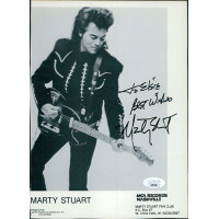 Marty Stuart Country Singer Signed Cut 7x10 Cardstock Photo JSA Authenticated Marty Stuart Country Singer Signed Cut 7x10 Cardstock Photo JSA Authenticated