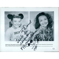 Doreen Tracy Mousketeer Actress Signed 8.5x11 Promo Page Photo JSA Authenticated Doreen Tracy Mousketeer Actress Signed 8.5x11 Promo Page Photo JSA Authenticated