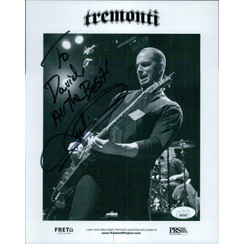 Mark Tremonti Guitarist Signed 8x10 Cardstock Promo Photo JSA Authenticated Mark Tremonti Guitarist Signed 8x10 Cardstock Promo Photo JSA Authenticated