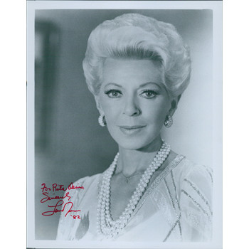 Lana Turner Signed Original B&W 8x10 Glossy Photo Personalized JSA Authenticated