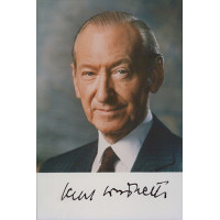 Kurt Waldheim President Of Austria UN Signed 4x6 Matte Photo JSA Authenticated Kurt Waldheim President Of Austria UN Signed 4x6 Matte Photo JSA Authenticated