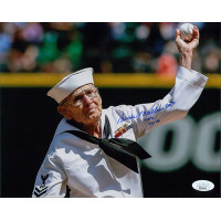 Burke Waldron Seattle Mariners WWII Signed 8x10 Matte Photo JSA Authenticated