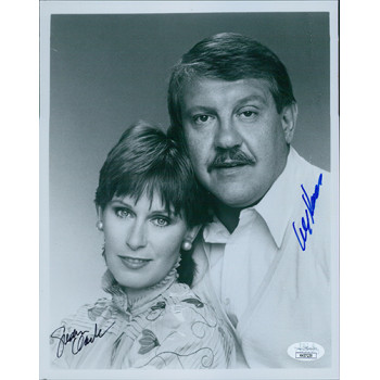 Webster Alex Karras and Susan Clark Signed 8x10 Glossy Photo JSA Authenticated Webster Alex Karras and Susan Clark Signed 8x10 Glossy Photo JSA Authenticated