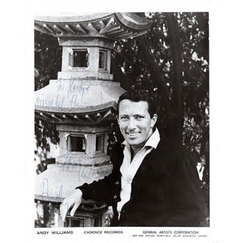 Andy Williams American Singer Signed 8x10 Glossy Photo JSA Authenticated Andy Williams American Singer Signed 8x10 Glossy Photo JSA Authenticated