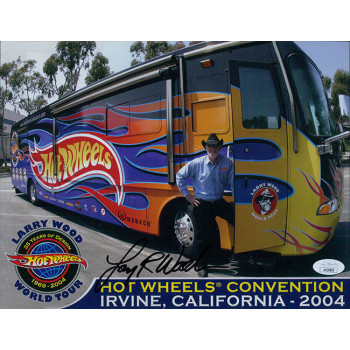 Larry Wood Hot Wheels Designer Signed 8.5x11 Page Photo JSA Authenticated