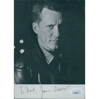 James Woods Actor Signed 5x7 Cardstock Photo JSA Authenticated Personalized James Woods Actor Signed 5x7 Cardstock Photo JSA Authenticated Personalized