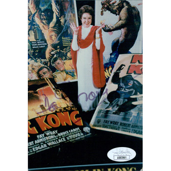 Fay Wray Actress Signed 4x6 Glossy Photo JSA Authenticated Fay Wray Actress Signed 4x6 Glossy Photo JSA Authenticated