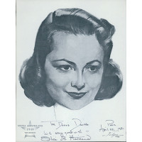 Olivia de Havilland Actress Signed 8x10 Volpe Page Photo JSA Authenticated Olivia de Havilland Actress Signed 8x10 Volpe Page Photo JSA Authenticated