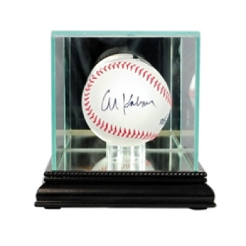 Deluxe real glass single baseball display