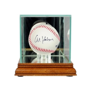 Deluxe real glass single baseball display