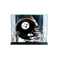 Deluxe real glass full size helmet rectangle display Deluxe real glass full size helmet rectangle display