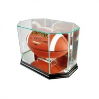 Deluxe real glass full size football octagon display Deluxe real glass full size football octagon display