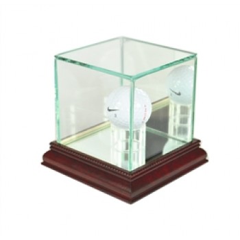 Deluxe real glass golf ball display
