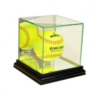Deluxe real glass softball display