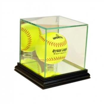 Deluxe real glass softball display Deluxe real glass softball display