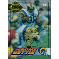 Jerome Bettis LA Rams Signed 1994 Collectors Edge Card #109 JSA Authenticated Jerome Bettis LA Rams Signed 1994 Collectors Edge Card #109 JSA Authenticated