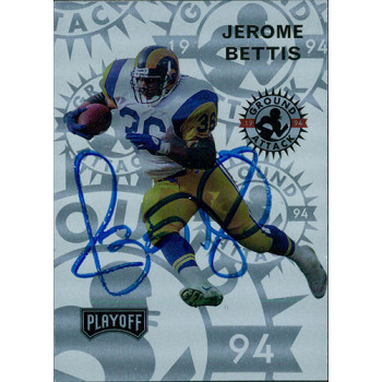 Jerome Bettis Los Angeles Rams Signed 1994 Playoff Card #246 JSA Authenticated Jerome Bettis Los Angeles Rams Signed 1994 Playoff Card #246 JSA Authenticated