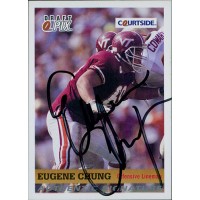 Eugene Chung Virginia Tech Hokies 1992 Courtside Draft Pix Signed Card #20