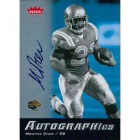 Maurice Drew Signed 2006 Fleer Autographics Football Card #AU-MD Maurice Drew Signed 2006 Fleer Autographics Football Card #AU-MD