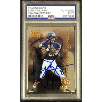 Bobby Engram Chicago Bears Signed 1996 Select Certified Card #108 PSA Authentic