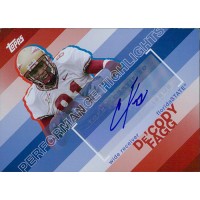De'Cody Fagg Signed 2008 Topps Performance Highlights Card #THA-DF