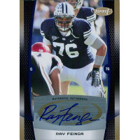 Ray Feinga Signed 2009 SAGE Aspire Football Card #A-8