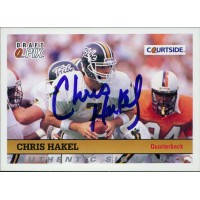 Chris Hakel William and Mary Tribe 1992 Courtside Draft Pix Signed Card #57