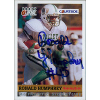 Ronald Humphrey MVSU Delta Devils Signed 1992 Courtside Draft Pix Card #98