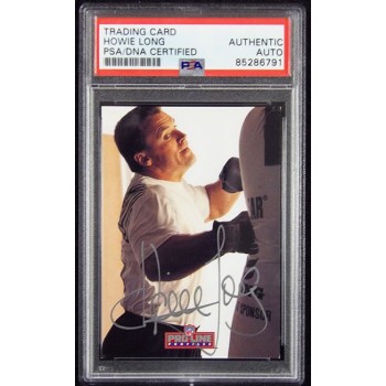 Howie Long Raiders Signed 1992 Pro Line Profiles Card #394 PSA Authenticated