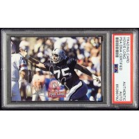 Howie Long Raiders Signed 1992 Pro Line Profiles Card #395 PSA Authenticated