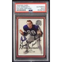 Gino Marchetti Signed 2000 Fleer Greats of the Game Card #43 PSA Authenticated