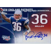 Lawyer Milloy Patriots Signed 2008 Topps NFL Dynasties Card #DYNA-LM /500 Lawyer Milloy Patriots Signed 2008 Topps NFL Dynasties Card #DYNA-LM /500